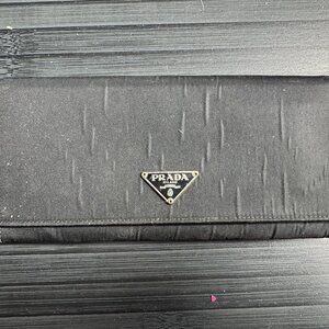 Prada Nylon Black Long Organizer